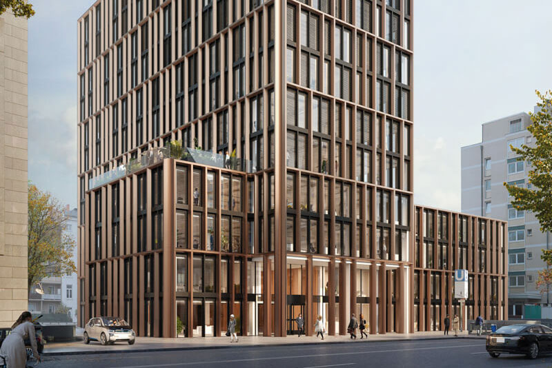 Fassadenbau für Objekt in Frankfurt – von Metallbau Möller